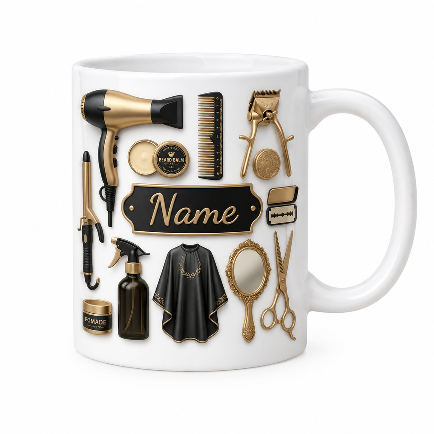 Coffee Tea Name - Gepersonaliseerde koffiemok voor kappers, 11 oz,
