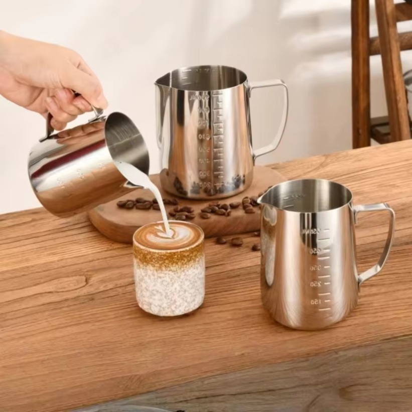 350ML RVS koffiemelkkannetje m - Barista Milk Jug recensie en prijs