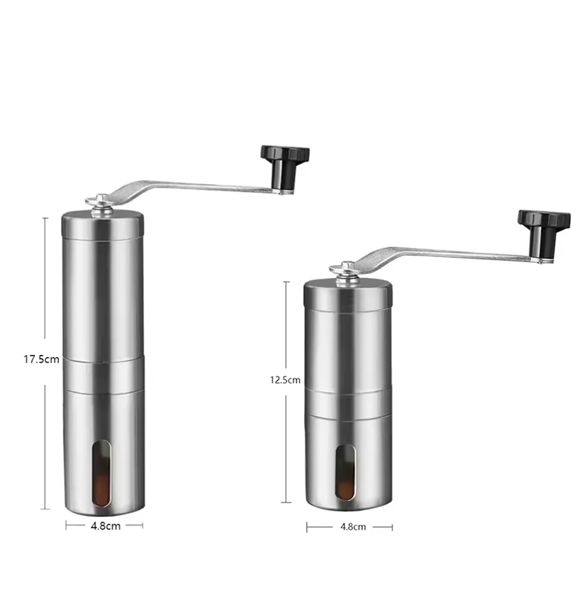 Roestvrijstalen draagbare hand - Burr Hand Grinder recensie en prijs