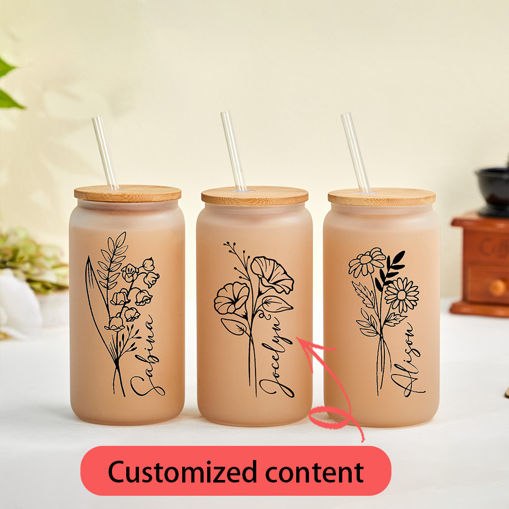 Gepersonaliseerde glazen beker - Coffee Tea Name recensie en prijs