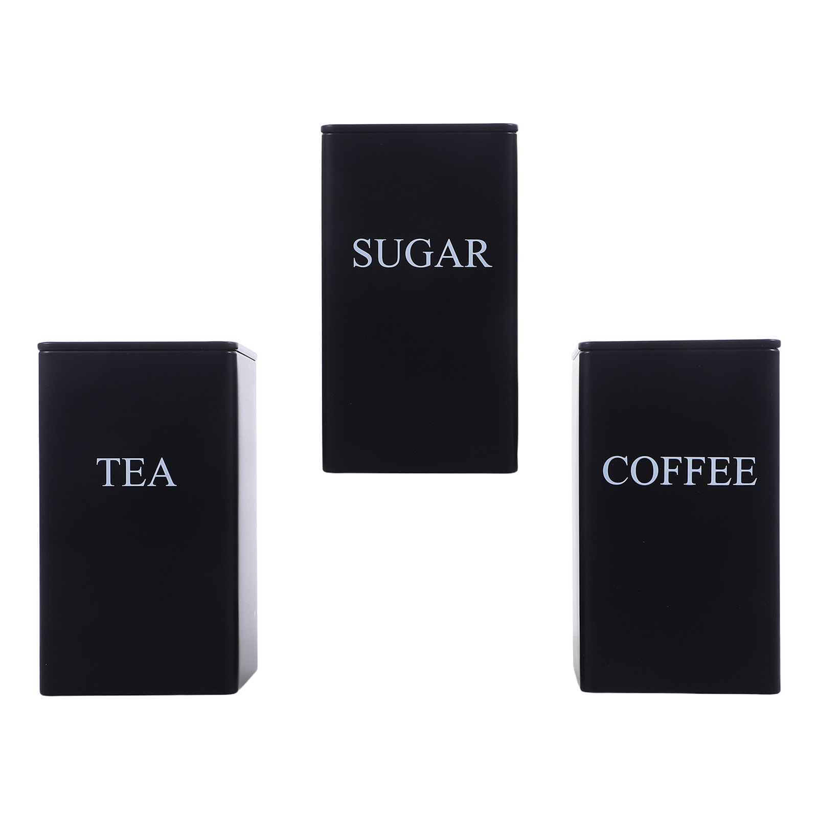 3 stuks metalen vierkante voor - Coffee Tea Sugar recensie en prijs