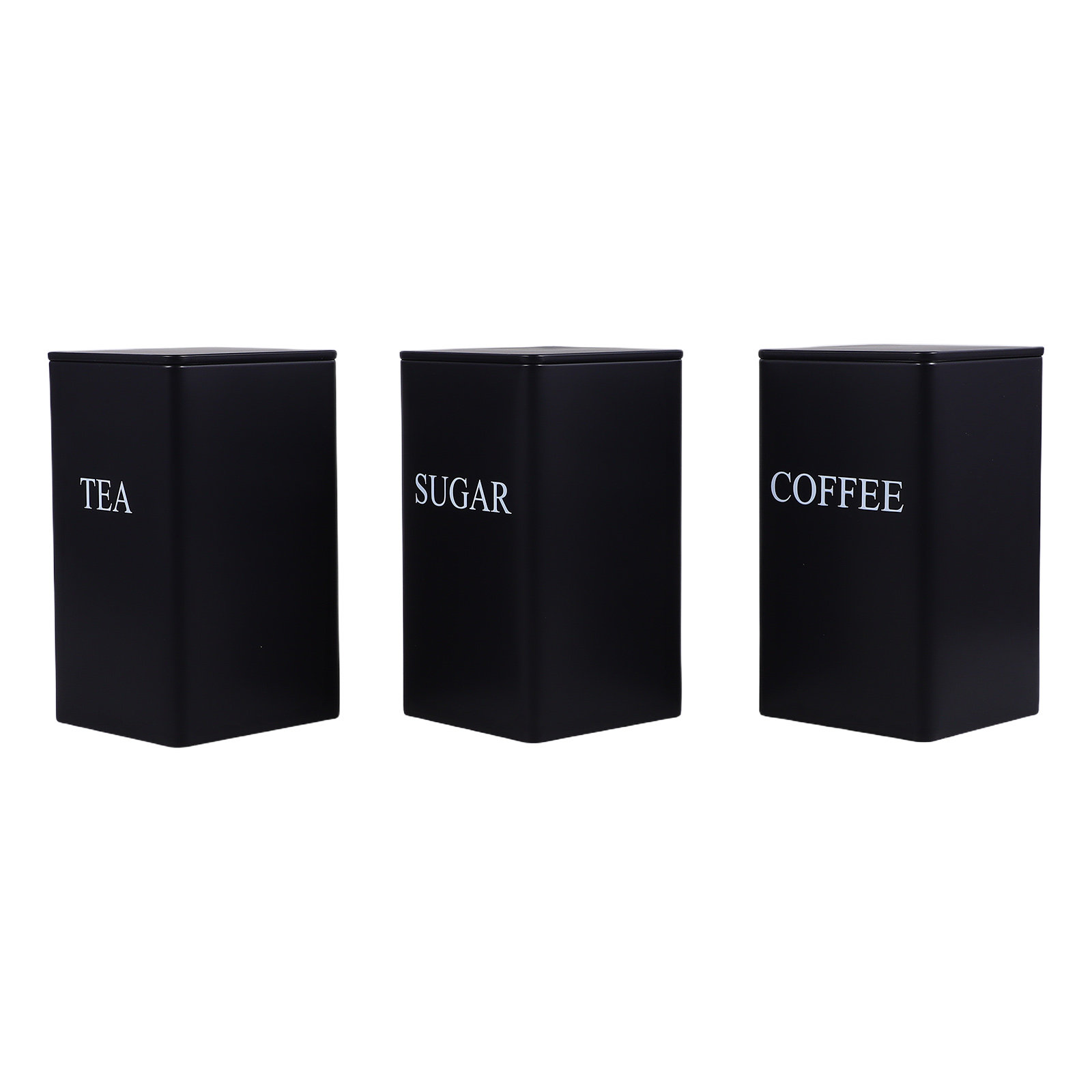3 stuks metalen vierkante voor - Coffee Tea Sugar recensie en prijs