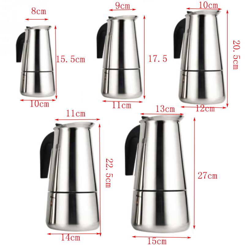 100Ml/200Ml/300Ml/450Ml/600Ml  - Moka Pot Stove recensie en prijs